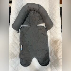 Gray Quilted Baby Stroller or Car Seat Insert